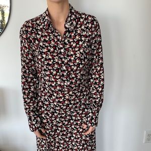 Floral Long Sleeve Maxi Dress